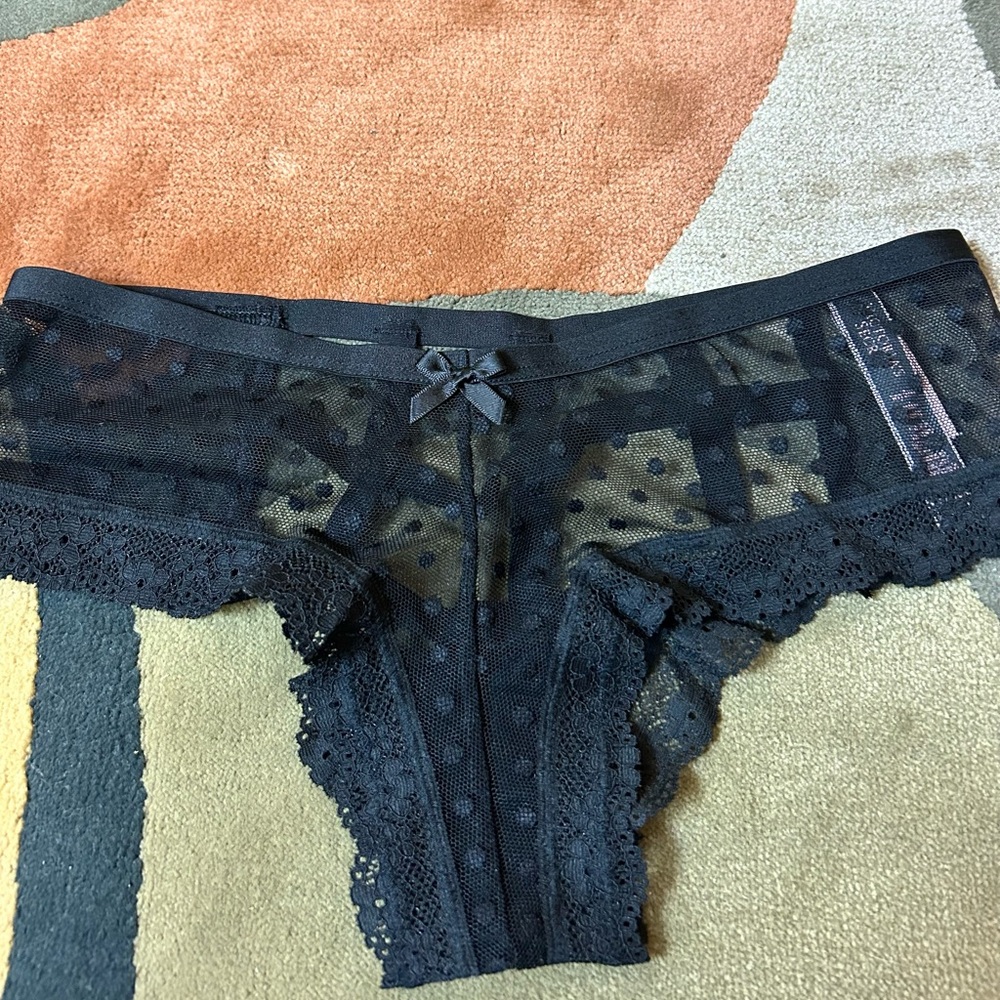 Victoria’s Secret black lace panties